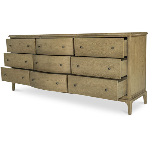 Sadie Brown Dresser, 9 Drawer